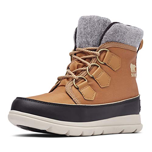 Sorel Explorer Carnival Waterproof wasserdichte Winterstiefel für Damen, Braun (Elk), 43 EU von Sorel