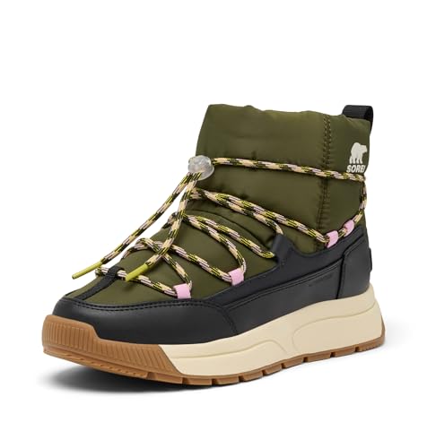 Sorel Damen Whitney III Slip-ON WP Mode-Stiefel, Utility Green, Black, 43 EU von Sorel