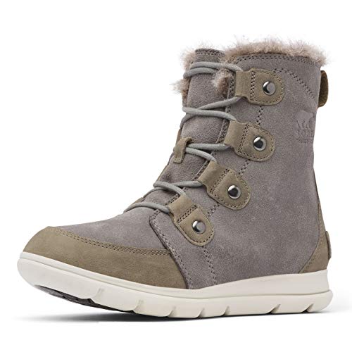 Sorel Damen-Winterstiefel, SOREL EXPLORER JOAN, Grau Quarry X Black, 40 EU von Sorel