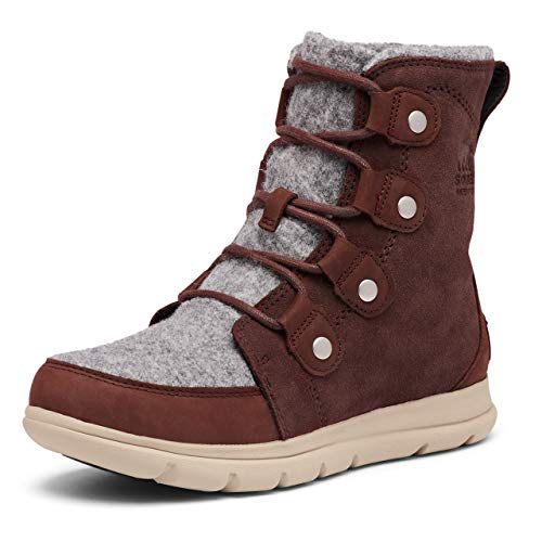 Sorel Explorer Carnival Waterproof wasserdichte Winterstiefel für Damen, Rot (Redwood), 37.5 EU von Sorel