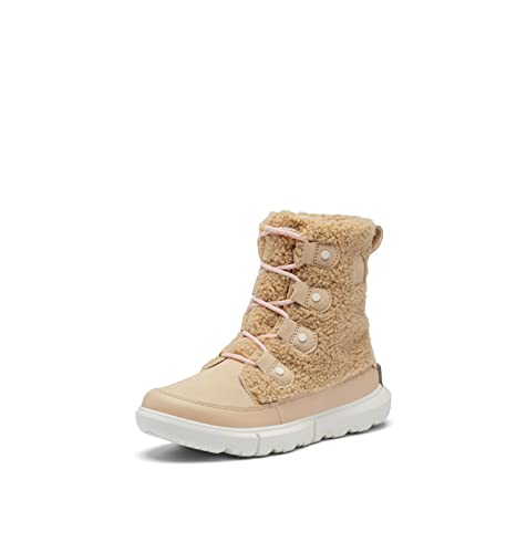 Sorel Explorer II Joan WP wasserdichte Winterstiefel für Damen, Beige (Cozy Nova Sand x Sea Salt), 37.5 EU von Sorel