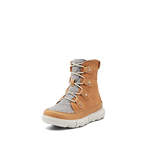 Sorel Explorer II Joan WP wasserdichte Winterstiefel für Damen, Beige (Tawny Buff x Moonstone), 38 EU von Sorel