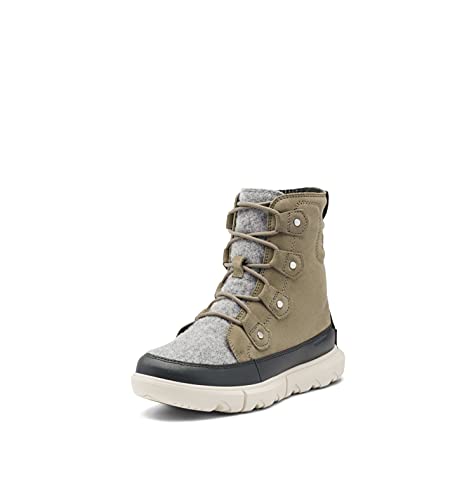 Sorel Explorer II Joan WP wasserdichte Winterstiefel für Damen, Grün (Sage x Fawn), 36.5 EU von Sorel