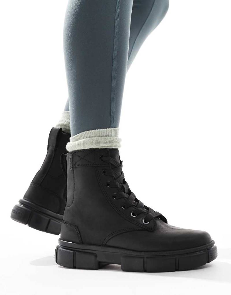 Sorel - Explorer STRT - Schnürstiefel aus Leder in Schwarz von Sorel