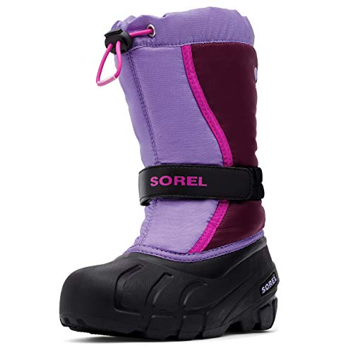 Sorel KIDS FLURRY Schneestiefel für Unisex Kinder, Lila (Purple Dahlia x Paisley Purple) - Youth, 34 EU von Sorel