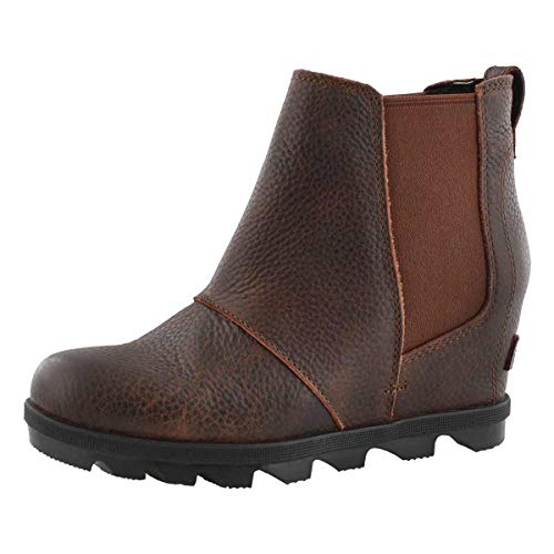 Sorel Frauen Joan of Arctic Wedge Ii Chelsea Pumps Rund Leder Fashion Stiefel Braun Groesse 8 US /39 EU von Sorel