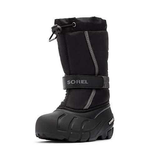 Sorel KIDS FLURRY Schneestiefel für Unisex Kinder, Schwarz (Black x City Grey) - Youth, 33 EU von Sorel