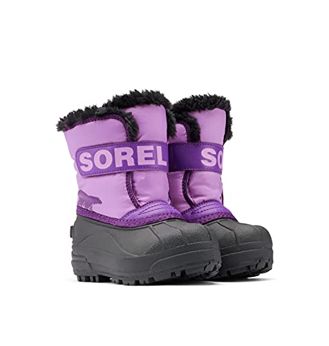 Sorel KIDS SNOW COMMANDER Schneestiefel für Unisex Baby, Lila (Gumdrop x Purple Violet) - Children, 25 EU von Sorel