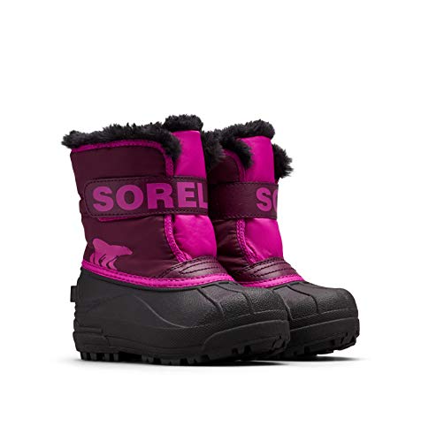 Sorel KIDS SNOW COMMANDER Schneestiefel für Unisex Baby, Lila (Purple Dahlia x Groovy Pink) - Children, 25 EU von Sorel