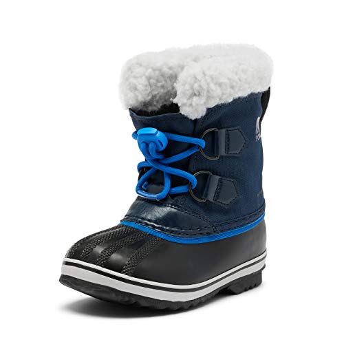 Sorel KIDS YOOT PAC NYLON WATERPROOF Schneestiefel für Unisex Baby, Blau (Collegiate Navy x Super Blue) - Children, 30 EU von Sorel