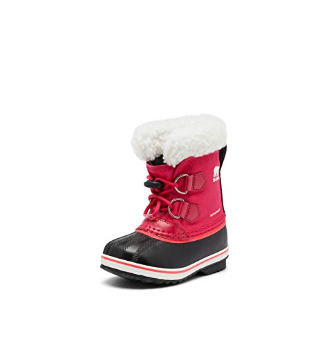 Sorel KIDS YOOT PAC NYLON WATERPROOF Schneestiefel für Unisex Baby, Rot (Bright Rose) - Children, 25 EU von Sorel