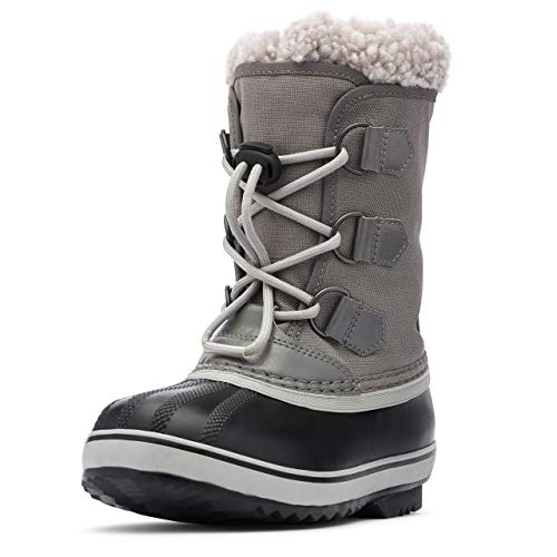 Sorel KIDS YOOT PAC NYLON WATERPROOF Schneestiefel für Unisex Kinder, Grau (Quarry x Dove) - Youth, 38 EU von Sorel