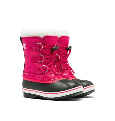 Sorel KIDS YOOT PAC NYLON WATERPROOF Schneestiefel für Unisex Kinder, Rot (Bright Rose) - Youth, 36 EU von Sorel