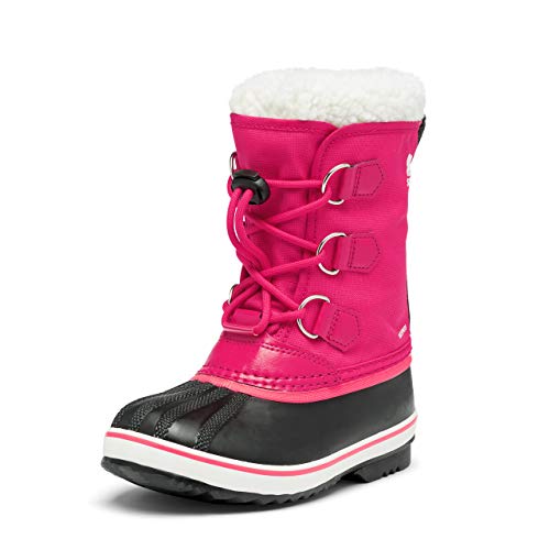 Sorel KIDS YOOT PAC NYLON WATERPROOF Schneestiefel für Unisex Kinder, Rot (Bright Rose) - Youth, 39 EU von Sorel