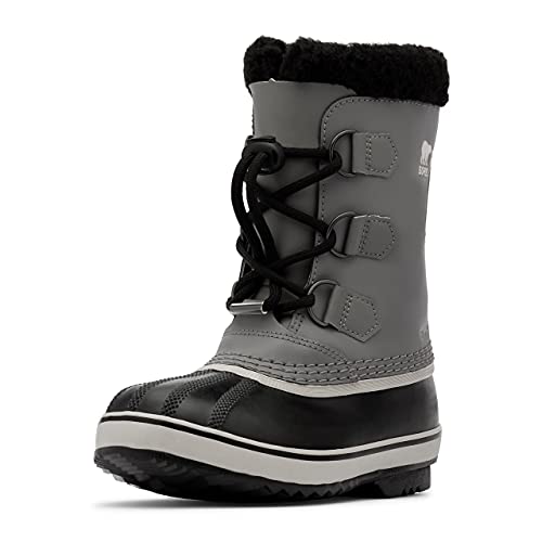 Sorel KIDS YOOT PAC TP WATERPROOF Schneestiefel für Unisex Kinder, Grau (Quarry x Black) - Youth, 38 EU von Sorel