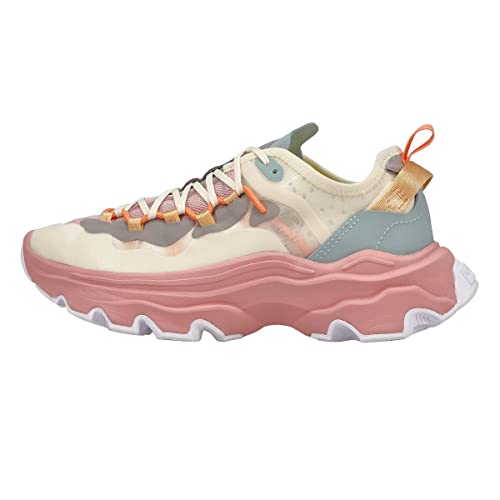 Sorel Kinetic Breakthru Tech Lace Sneaker für Damen, Kreide/Radiergummi, Pink, 36 EU von Sorel