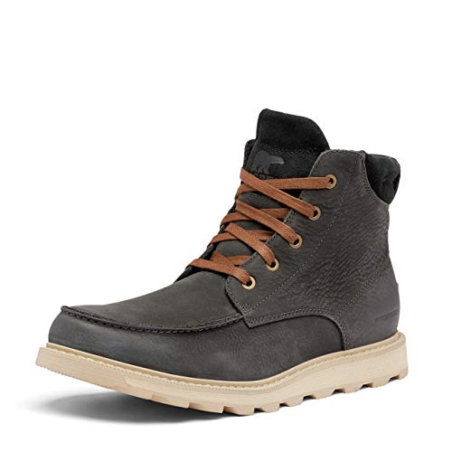 Sorel MADSON II MOC TOE WATERPROOF Winterstiefel für Herren, Grau (Coal), 41.5 EU von Sorel