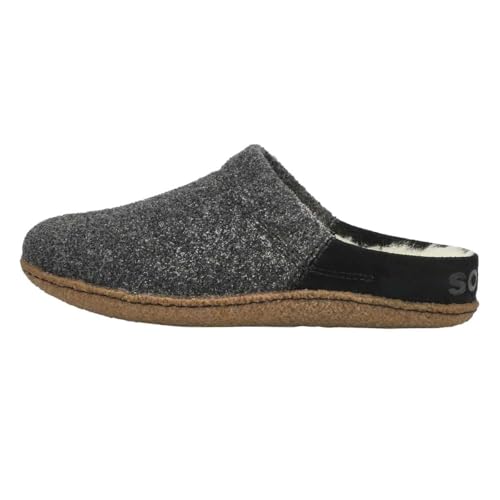 Sorel NAKISKA SCUFF Hausschuhe für Damen, Schwarz (Black x Natural), 41 EU von Sorel