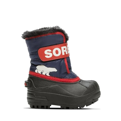 Sorel Unisex Kinder Snow Commander Boot Schneestiefel, Nocturnal Sail Red Toddler Collection 2024, 31 EU von Sorel