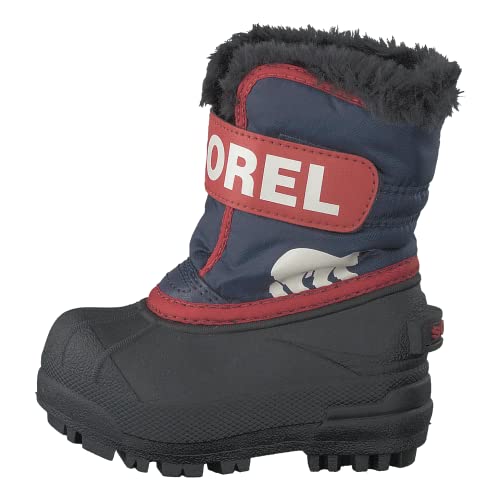 Sorel KIDS SNOW COMMANDER Schneestiefel für Unisex Kinder, Lila (Nocturnal x Sail Red) - Toddler, 21 EU von Sorel