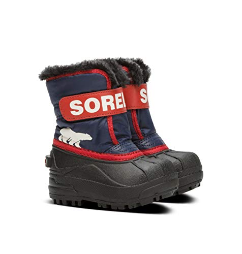 Sorel KIDS SNOW COMMANDER Schneestiefel für Unisex Kinder, Lila (Nocturnal x Sail Red) - Toddler, 21 EU von Sorel