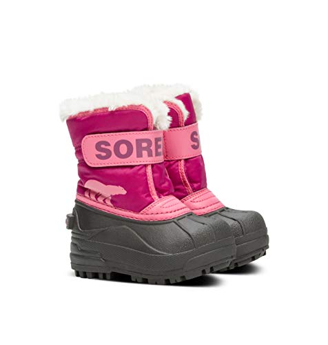 Sorel KIDS SNOW COMMANDER Schneestiefel für Unisex Kinder, Rot (Tropic Pink x Deep Blush) - Toddler, 21 EU von Sorel