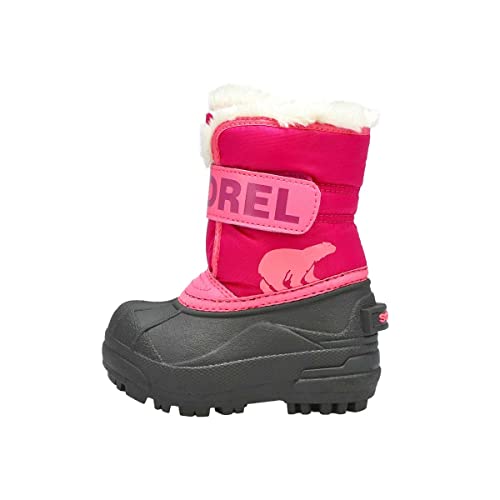 Sorel KIDS SNOW COMMANDER Schneestiefel für Unisex Kinder, Rot (Tropic Pink x Deep Blush) - Toddler, 21 EU von Sorel