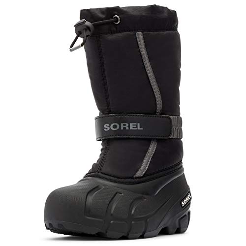 Sorel KIDS FLURRY Schneestiefel für Unisex Baby, Schwarz (Black x City Grey) - Children, 25 EU von Sorel