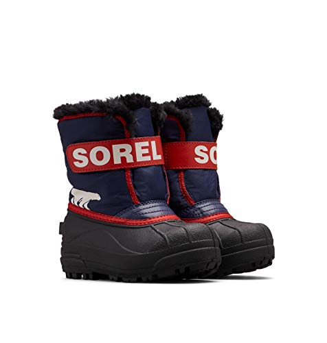 Sorel KIDS SNOW COMMANDER Schneestiefel für Unisex Baby, Lila (Nocturnal x Sail Red) - Children, 25 EU von Sorel