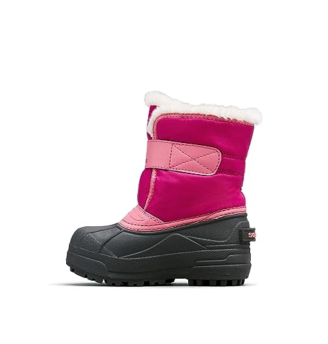 Sorel KIDS SNOW COMMANDER Schneestiefel für Unisex Baby, Rot (Tropic Pink x Deep Blush) - Children, 25 EU von Sorel