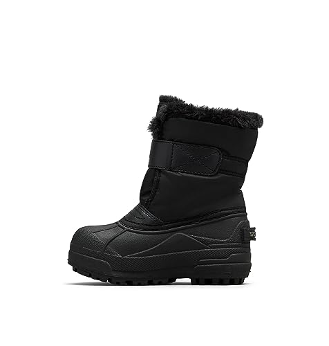 Sorel KIDS SNOW COMMANDER Schneestiefel für Unisex Baby, Schwarz (Black x Charcoal) - Children, 25 EU von Sorel