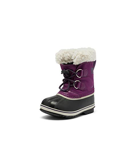 Sorel KIDS YOOT PAC NYLON WATERPROOF Schneestiefel für Unisex Baby, Lila (Wild Iris x Dark Plum) - Children, 25 EU von Sorel