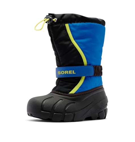 Sorel Unisex Kid's Flurry Boot Snow, Black Super Blue, 10 UK Child von Sorel