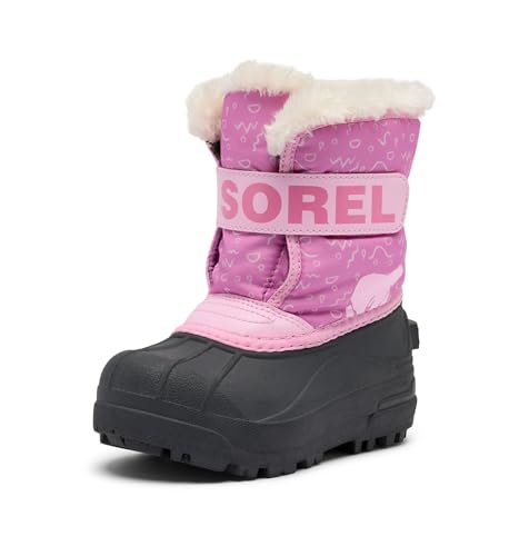 Sorel Unisex Kinder Snow Commander Boot Schneestiefel, Orchid Pink Flare Sorel Unisex Kinder Snow Commander Boot Schneestiefel, Orchid Pink Flare von Sorel