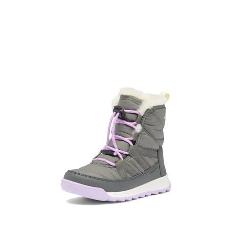 Sorel Unisex – Kinder Whitney Ii Plus Lace Waterproof Stiefel, Quarry/Lavender Cloud von Sorel