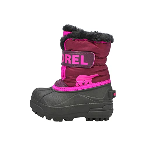 Sorel KIDS SNOW COMMANDER Schneestiefel für Unisex Baby, Lila (Purple Dahlia x Groovy Pink) - Children, 26 EU von Sorel