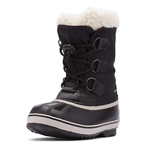 Sorel KIDS YOOT PAC NYLON WATERPROOF Schneestiefel für Unisex Kinder, Schwarz (Black) - Youth, 34 EU von Sorel