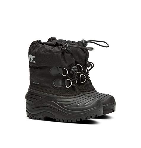 Sorel Unisex-Kinder-Winterstiefel, YOUTH SUPER TROOPER, Schwarz (Black Light Grey), Größe: 37 von Sorel