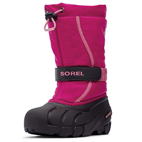 Sorel KIDS FLURRY Schneestiefel für Unisex Kinder, Rot (Deep Blush x Tropic Pink) - Youth, 35 EU von Sorel