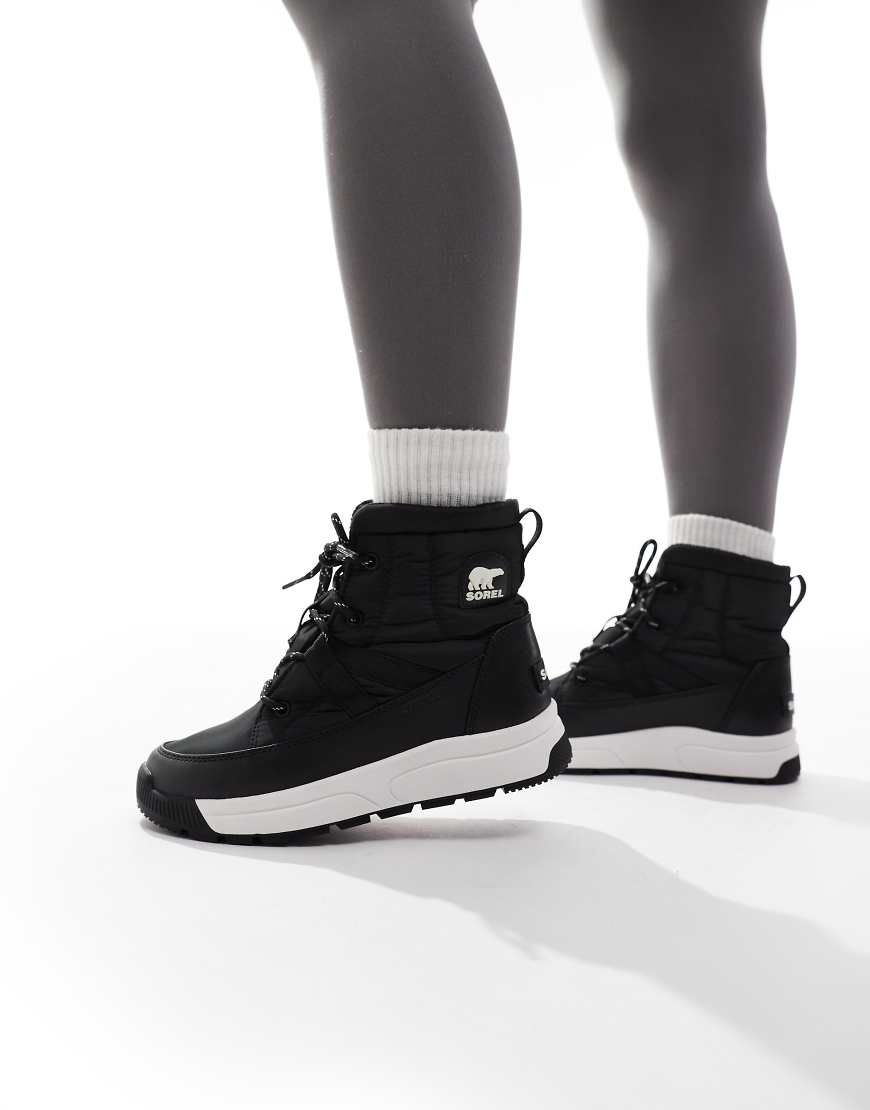 Sorel - Whitney III - Mittelhohe Winterstiefel in Schwarz und Creme von Sorel