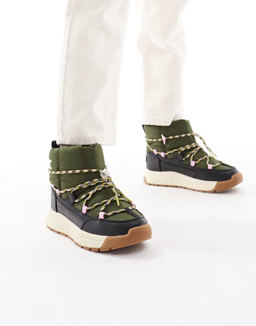 Sorel - Whitney Iii - Schlupf-Winterstiefel in Utility-Grün und Schwarz von Sorel