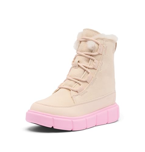 Sorel Youth Unisex Explorer III LACE WP Mode-Stiefel, Pearlescent, Pink Flare von Sorel