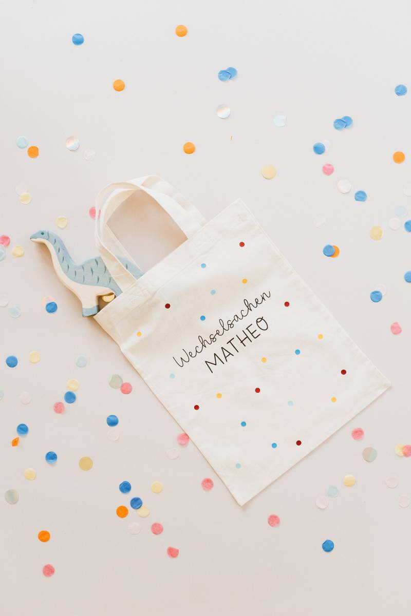 Personalisierter Stoffbeutel Mit Name | Kindertasche Stofftasche Für Kinder Und Regenbogen Kindergartentasche von SorellaShirts