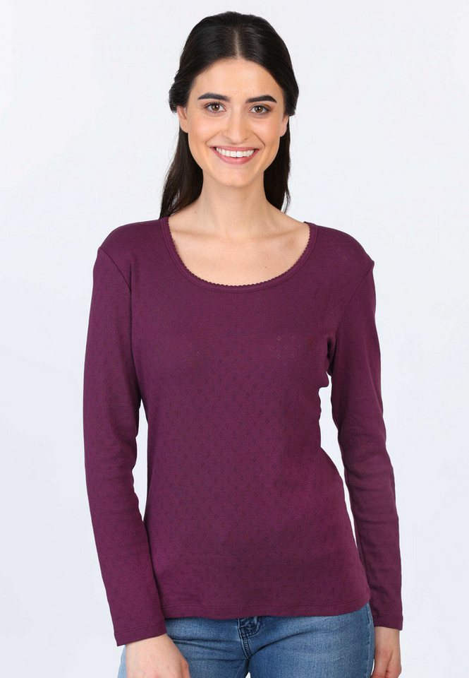 Sorgenfri Sylt Langarmshirt Malin Ajour-Strickdetails von Sorgenfri Sylt