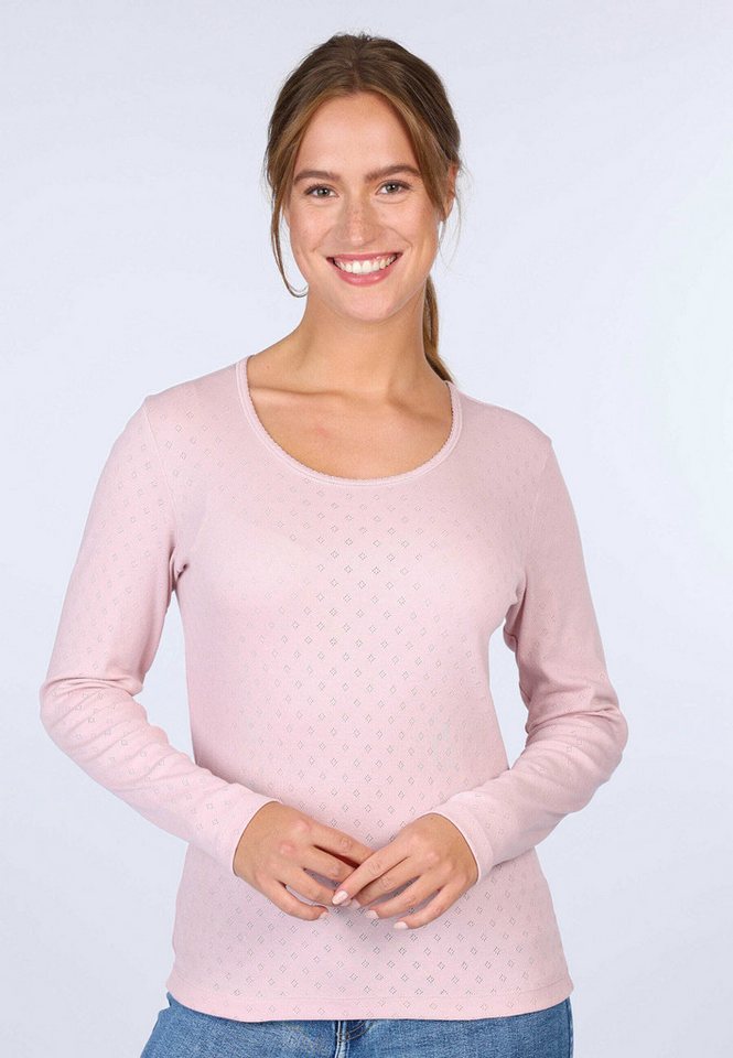 Sorgenfri Sylt Langarmshirt Malin Ajour-Strickdetails von Sorgenfri Sylt