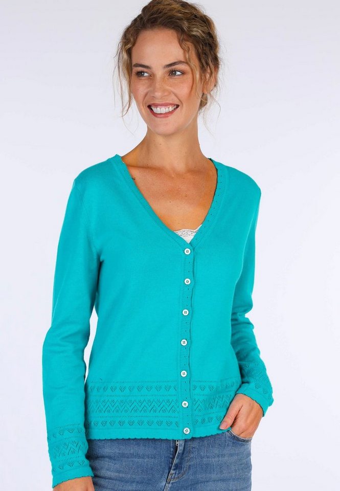 Sorgenfri Sylt Strickjacke Amily Ajour-Strickdetails von Sorgenfri Sylt