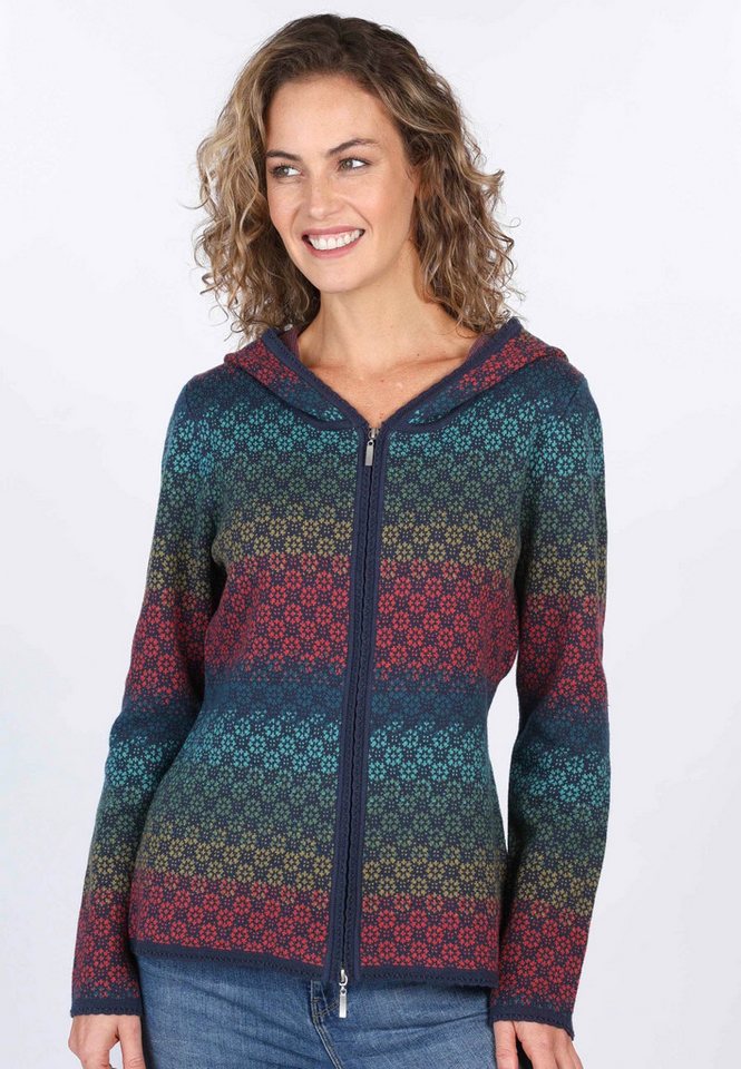Sorgenfri Sylt Strickjacke Katleen Gradient Ajour-Strickdetails von Sorgenfri Sylt