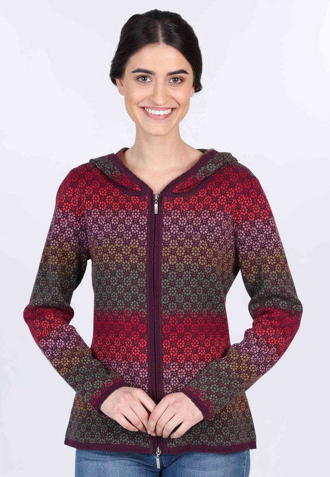 Sorgenfri Sylt Strickjacke Katleen Gradient Ajour-Strickdetails von Sorgenfri Sylt