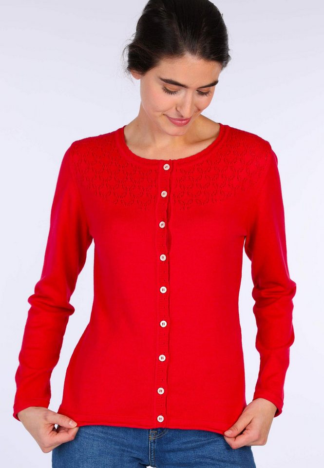 Sorgenfri Sylt Strickjacke Lele Ajour-Strickdetails von Sorgenfri Sylt