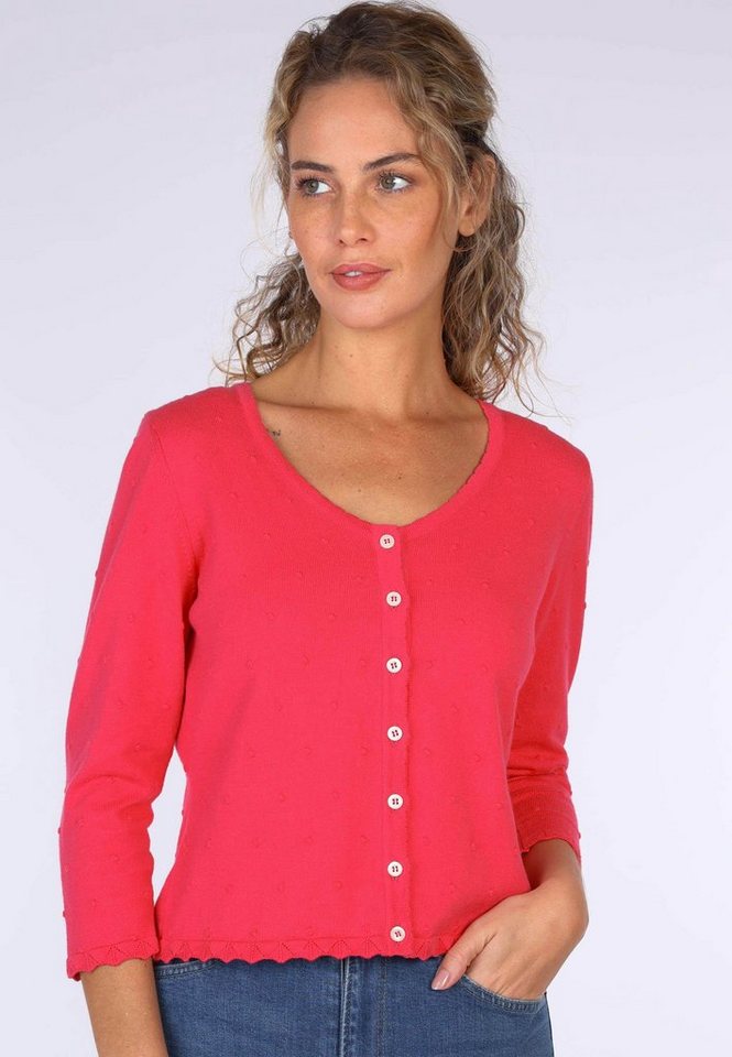 Sorgenfri Sylt Strickjacke Liselotte dot Ajour-Strickdetails von Sorgenfri Sylt